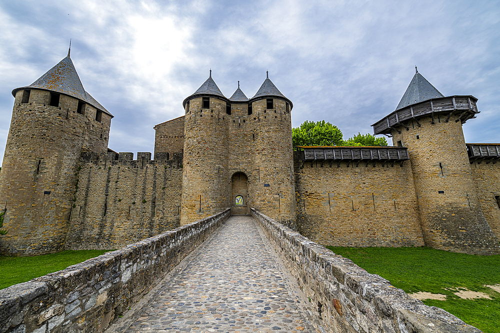 Cite de Carcassonne citadel, UNESCO World Heritage Site, Carcassonne, Aude, Occitania, France, Europe