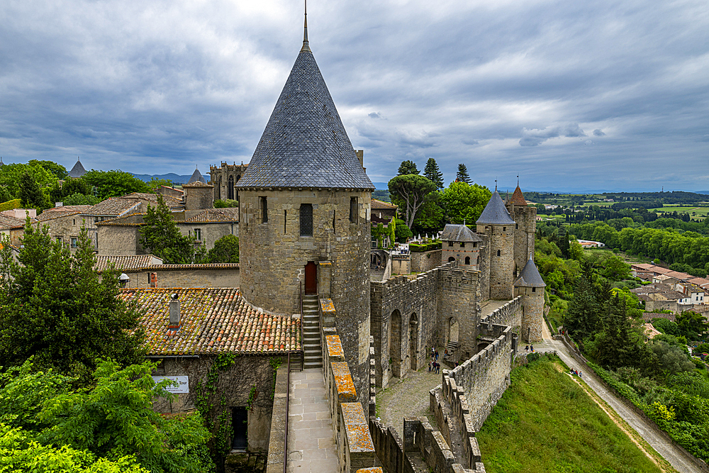 Cite de Carcassonne citadel, UNESCO World Heritage Site, Carcassonne, Aude, Occitania, France, Europe