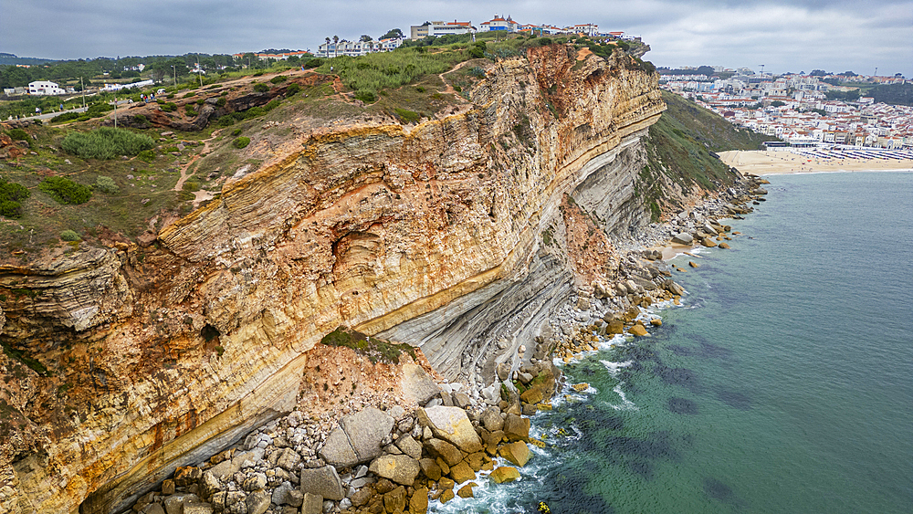 The steep cliffs of Nazare, Oeste, Portugal, Europe