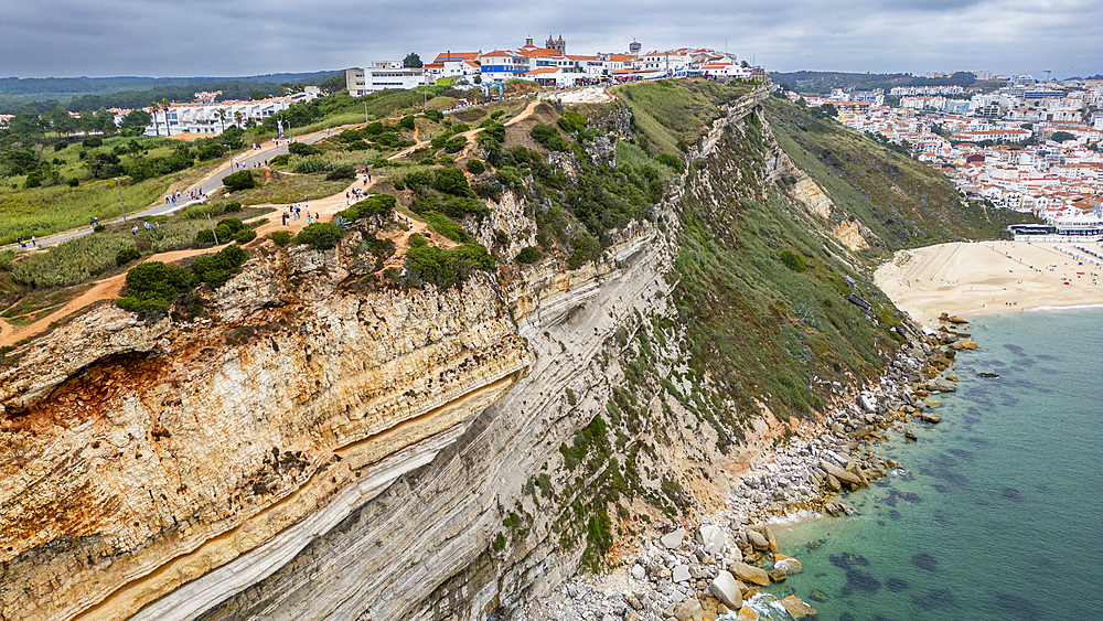 The steep cliffs of Nazare, Oeste, Portugal, Europe