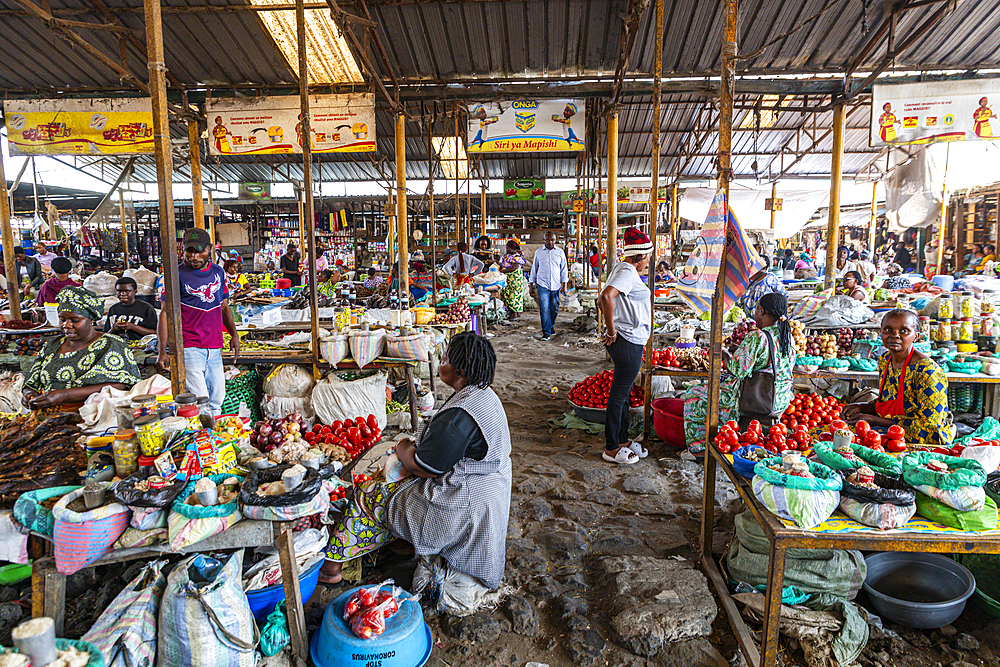 Central market, Goma, Democratic Republic of Congo, Africa