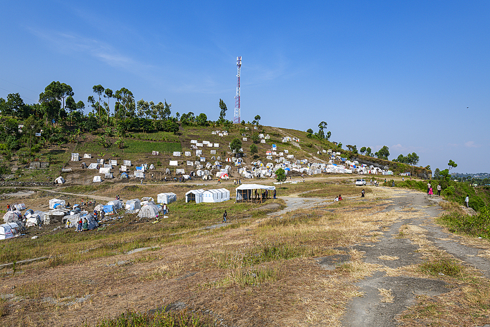 Refugee camp outside Goma, Democratic Republic of Congo, Africa