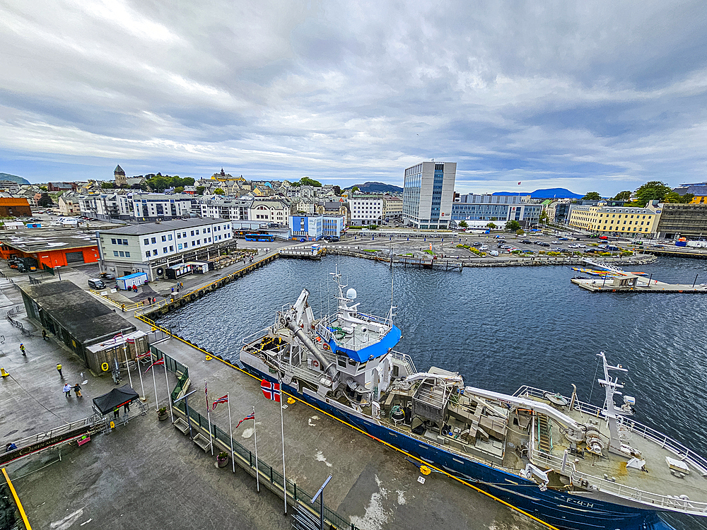 View over Alesund, More og Romsdal, Norway, Scandinavia, Europe