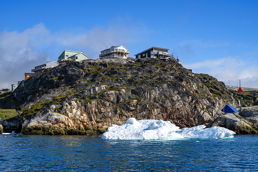 Overlook over Ilulissat, Western Greenland, Denmark, Polar Regions