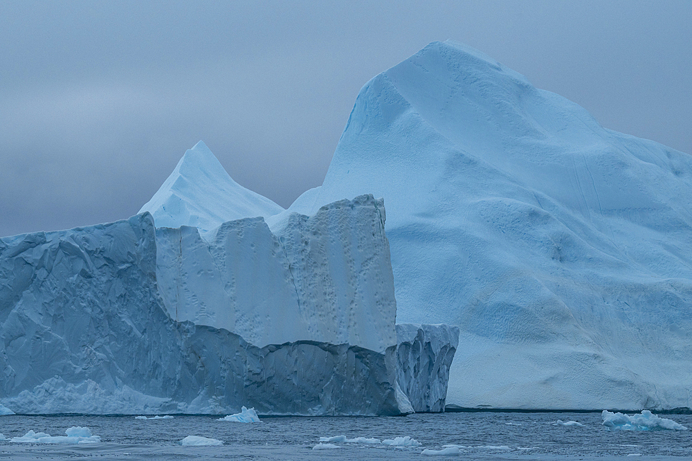 Floating icebergs, Ilulissat Icefjord, UNESCO World Heritage Site, Western Greenland, Denmark, Polar Regions