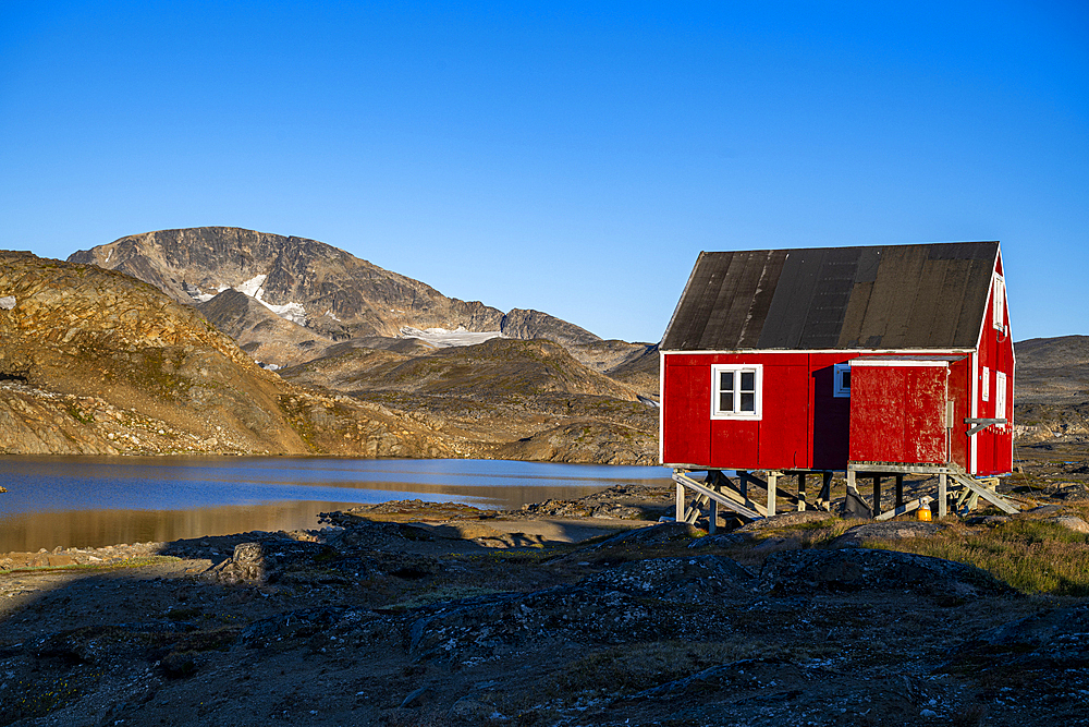 Colourful house, Kulusuk, Greenland, Denmark, Polar Regions