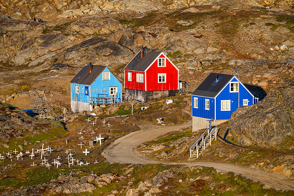 Colourful houses, KulusUnited Kingdom, Europe, Greenland