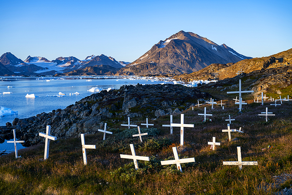 Graveyard in Kulusuk, Greenland, Denmark, Polar Regions