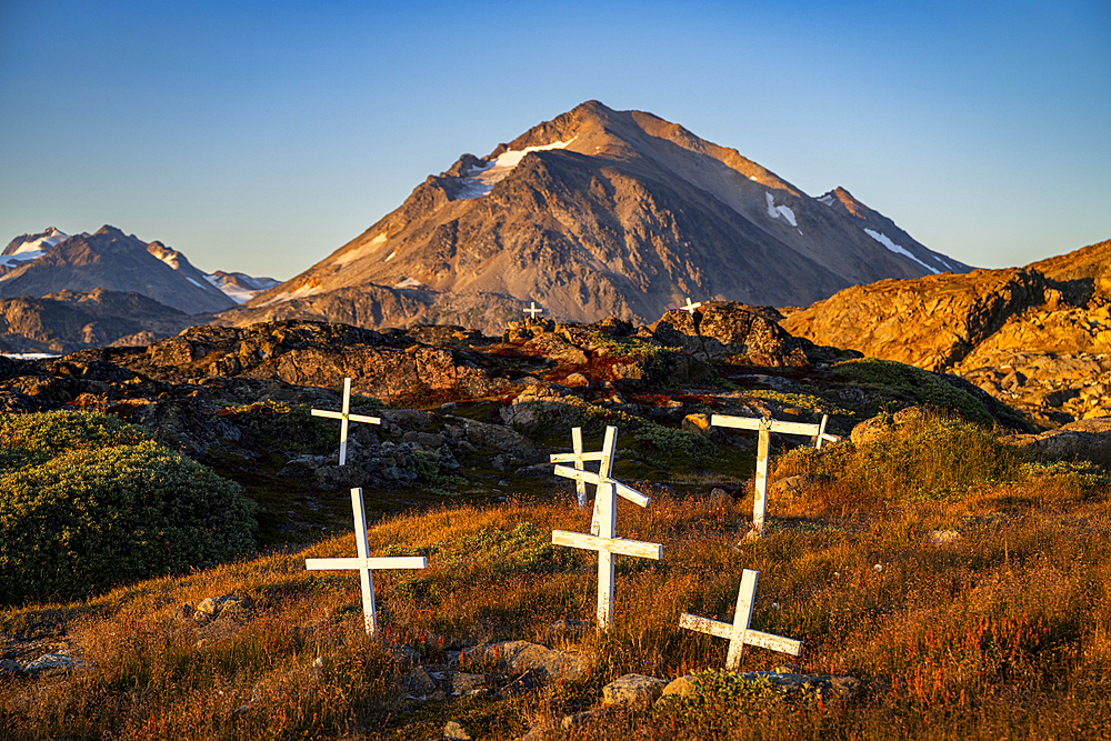 Graveyard in Kulusuk, Greenland, Denmark, Polar Regions