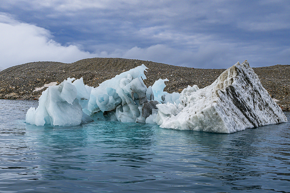 Iceberg on Belcher island, Devon island, Nunavut, Canadian Arcitic, Canada