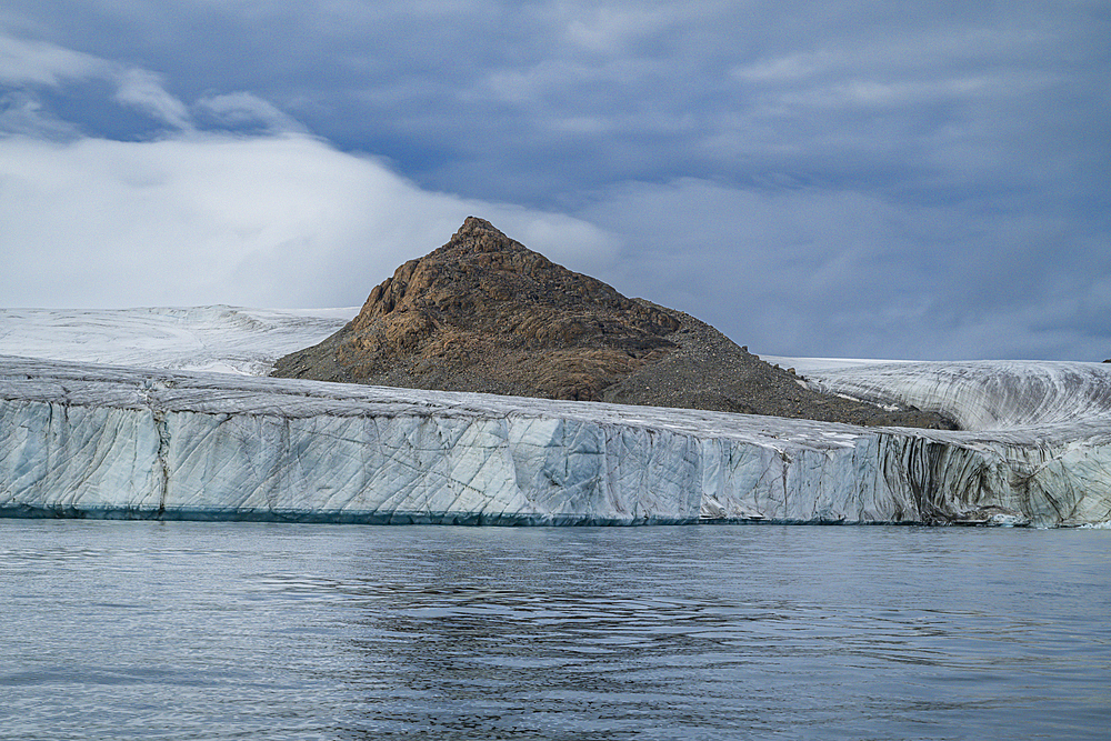 Glacier on Belcher island, Devon island, Nunavut, Canadian Arctic, Canada, North America