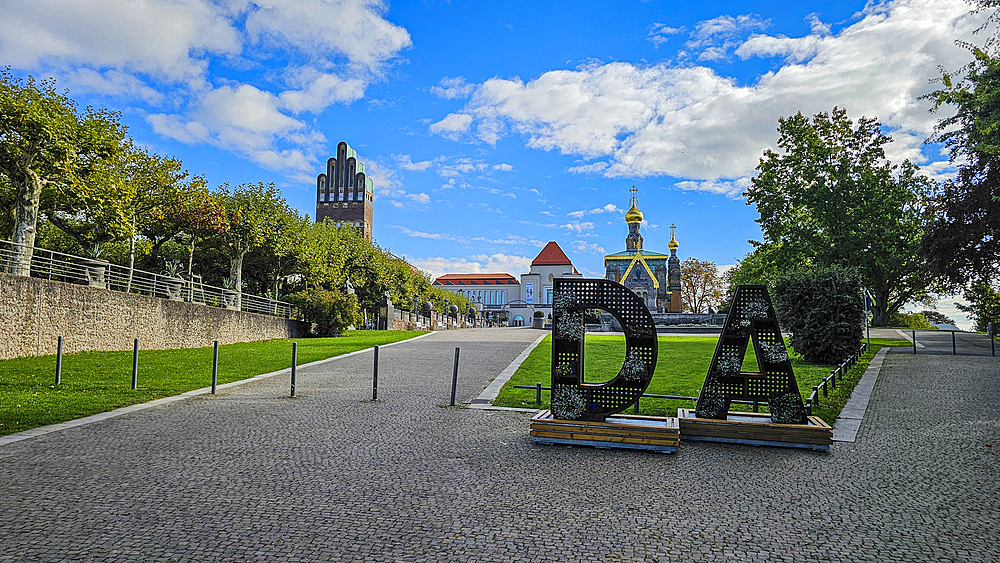 Matthildenhoehe, UNESCO World Heritage Site, Darmstadt, Hesse, Germany, Europe