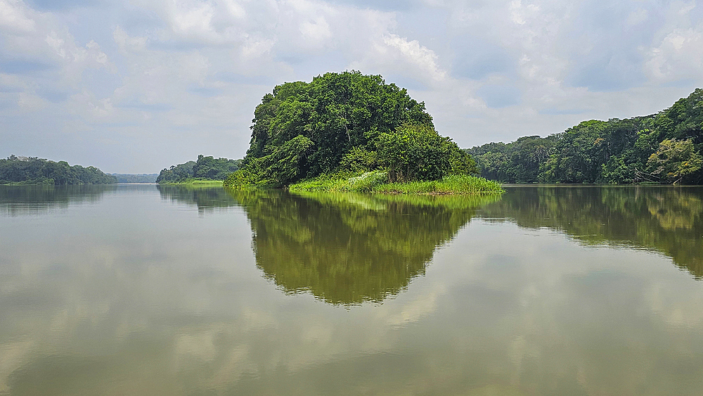 Reflections in the Sangha River, Unesco site Dzanga Sangha National Park, Central African Republic