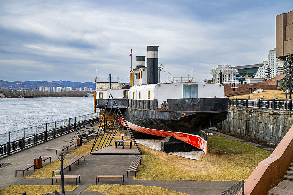 St. Nicholas Memorial Steamship, Yenisey, Krasnoyarsk, Siberia, Russia