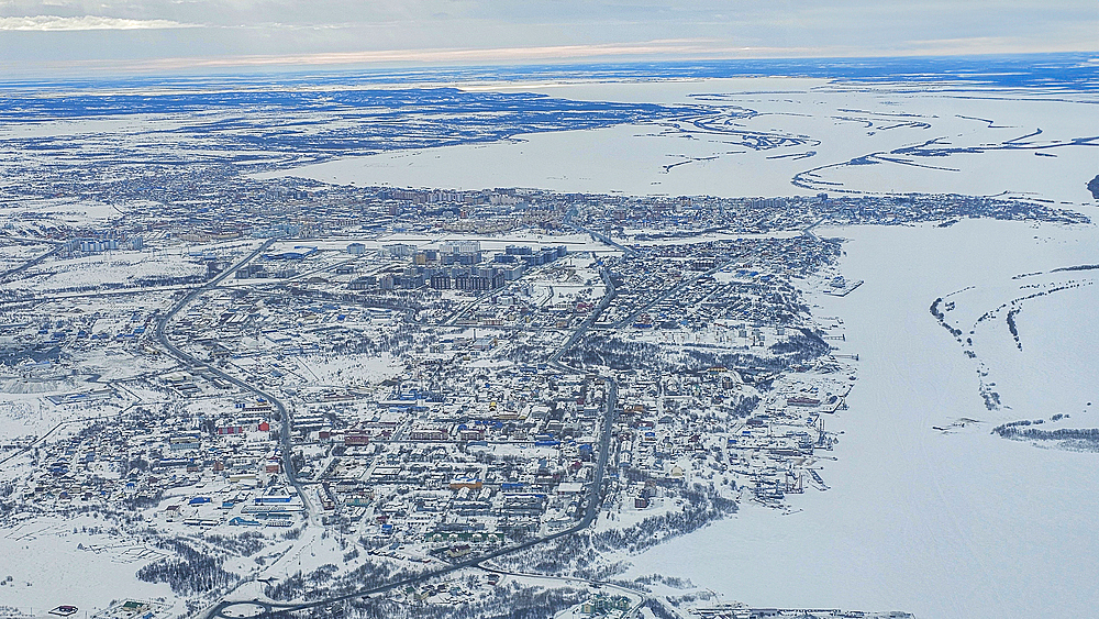 Aerial of Syktyvkar, Komi Republic, Russia