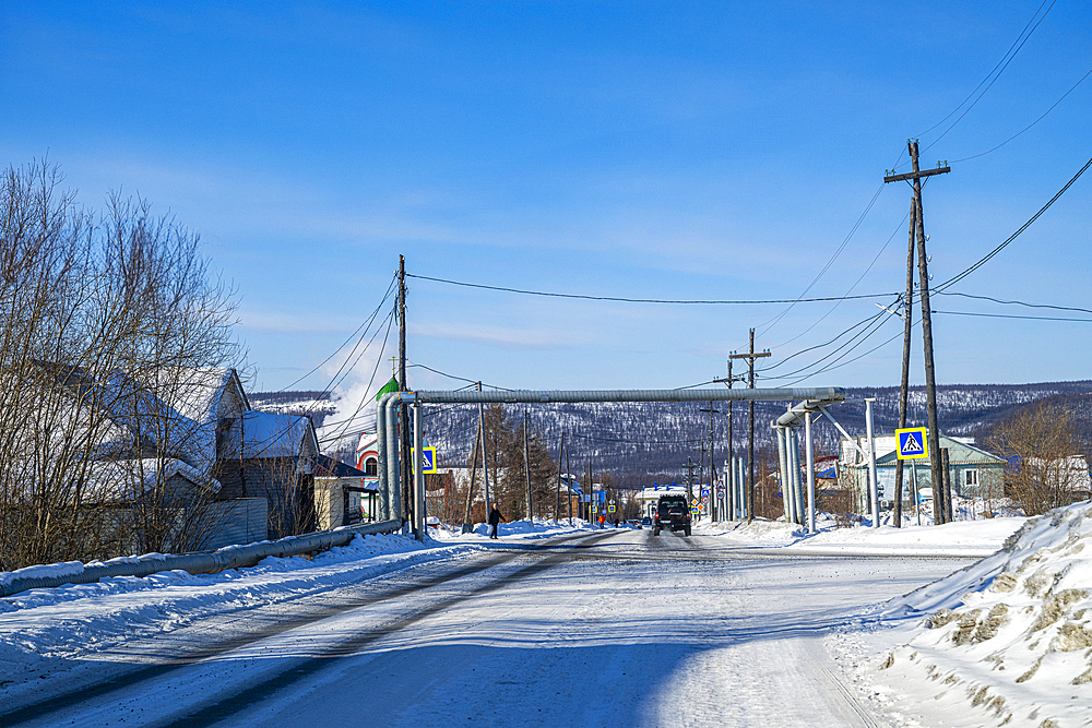 The town of Tura, Krasnoyarsk Krai, Evenki state, Russia