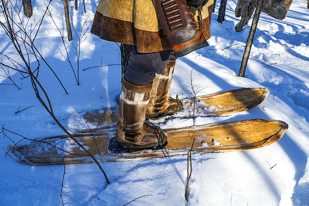 Old school snow schoes, Tura, Krasnoyarsk Krai, Evenki state, Russia