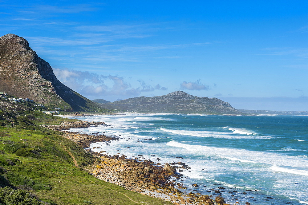 View over the bay leading to Cape of Good Hope, South Africa, Africa