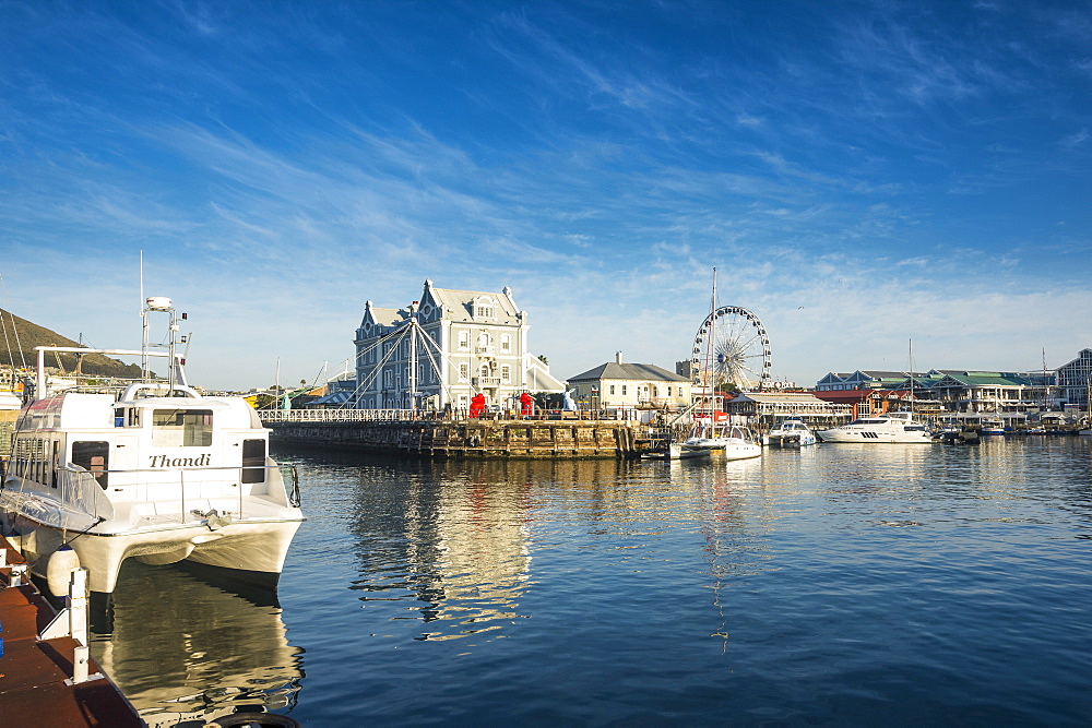 Victoria and Alfred Waterfront at sunrise, Cape Town, South Africa, Africa