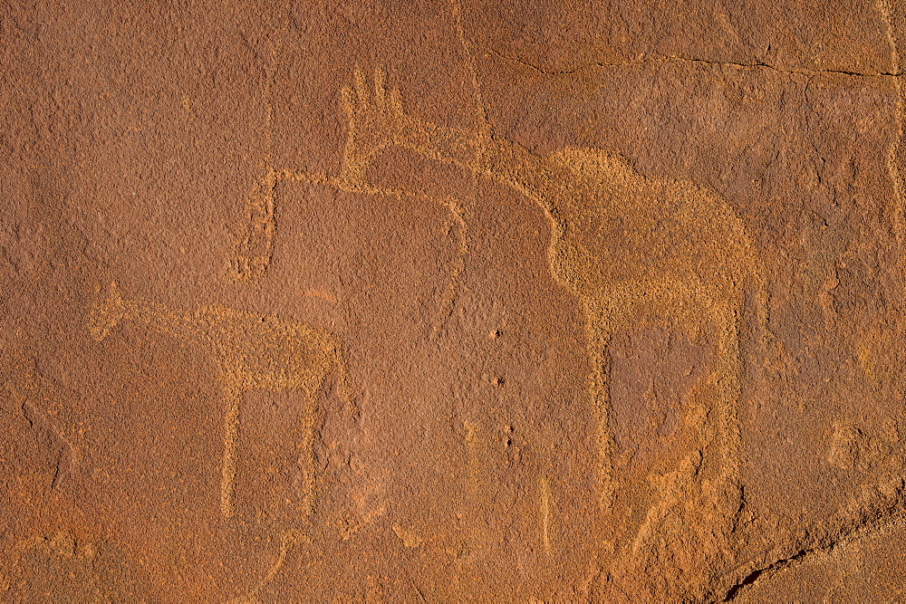 Ancient rock engravings, Twyfelfontein, UNESCO World Heritage Site, Namibia, Africa