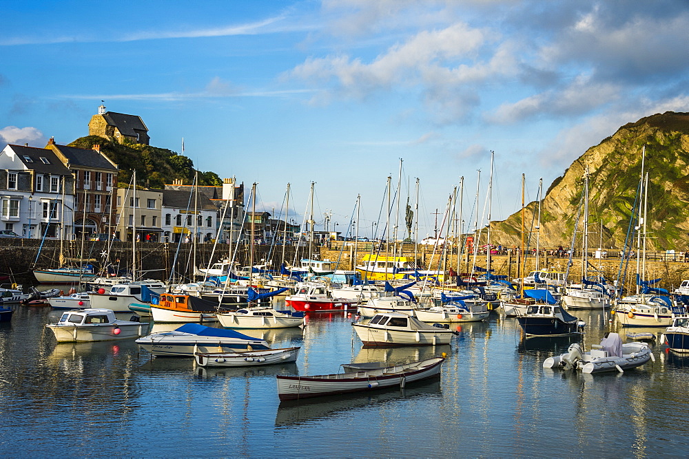 Boat harbour of Ifracombe, North Devon, England, United Kingdom, Europe