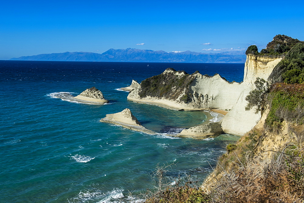 Most northern point Cape Drastis, Corfu, Ionian Islands, Greek Islands, Greece, Europe