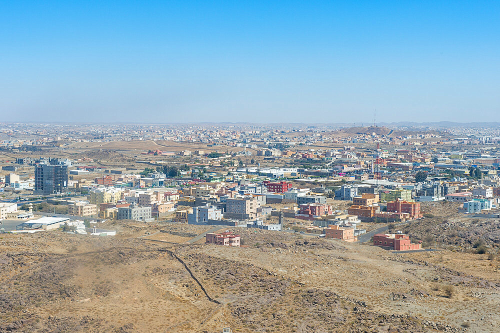 Aerial of Abha, Saudi Arabia, Middle East