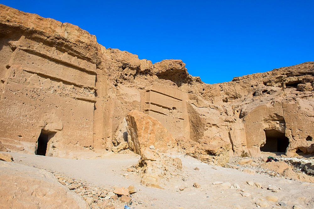 Al Bidea Nabataean cemetery, Tobuk province, Saudi Arabia, Middle East