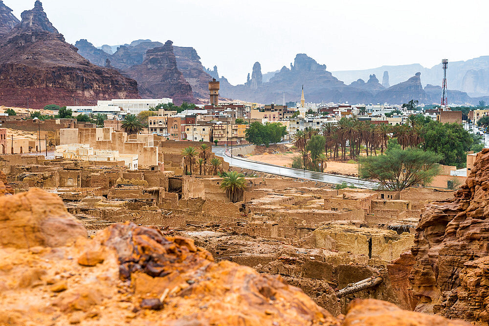 The old ghost town of Al Ula, Saudi Arabia, Middle East