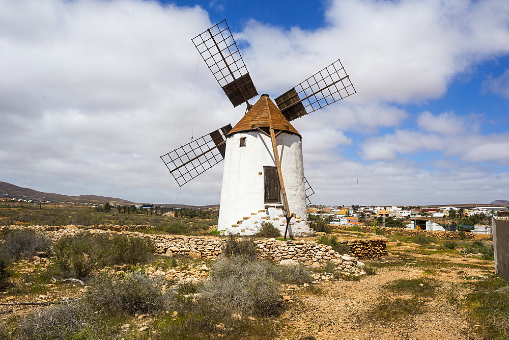 Windmill in Fuerteventura, Canary Islands, Spain, Atlantic, Europe