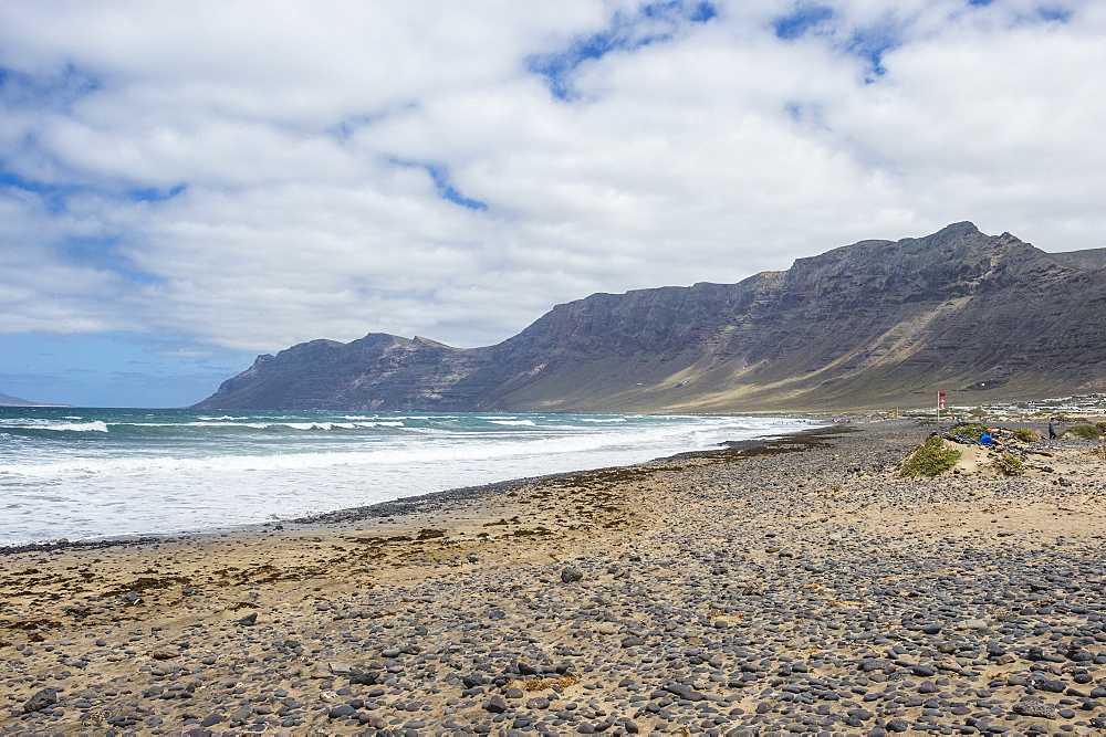 Famara Beach, Lanzarote, Canary Islands, Spain, Atlantic, Europe