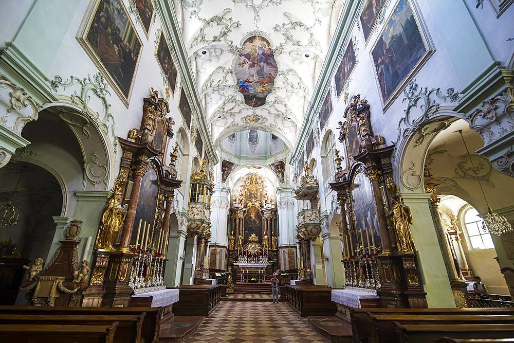 Interior of St. Peter's Abbey, Salzburg, Austria, Europe