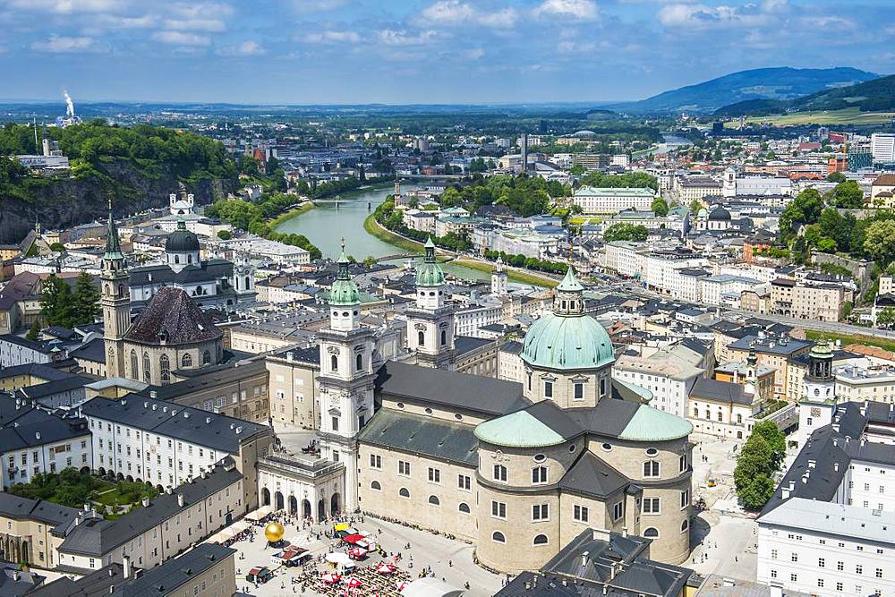 View over Salzburg, Austria, Europe