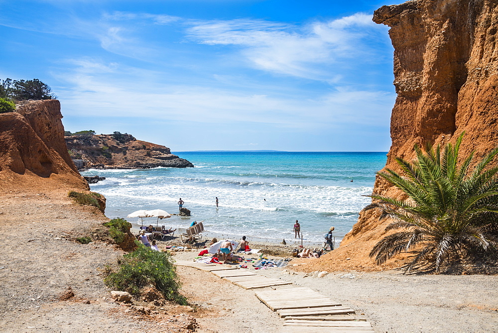 Sa Caleta beach, Ibiza, Balearic Islands, Spain, Mediterranean, Europe