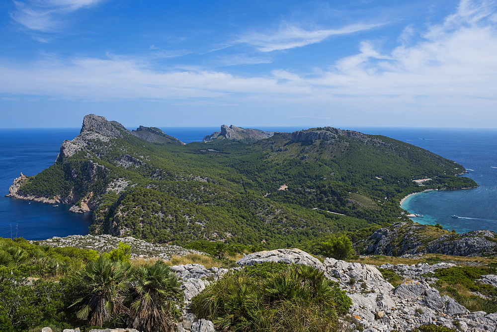 View over Cap Formentor, Mallorca, Balearic Islands, Spain, Mediterranean, Europe