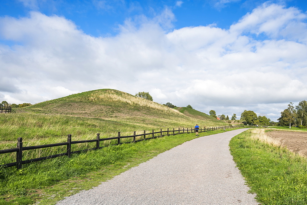 Old Viking tombs, Gamla Uppsala, Uppsala, Sweden, Scandinavia, Europe