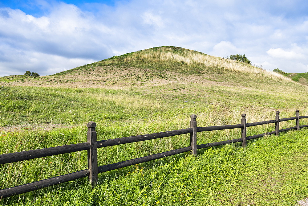 Old Viking tombs, Gamla Uppsala, Uppsala, Sweden, Scandinavia, Europe