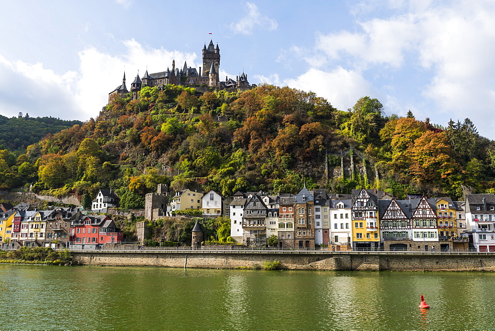 Cochem town on the Moselle River, Rhineland-Palatinate, Germany, Europe