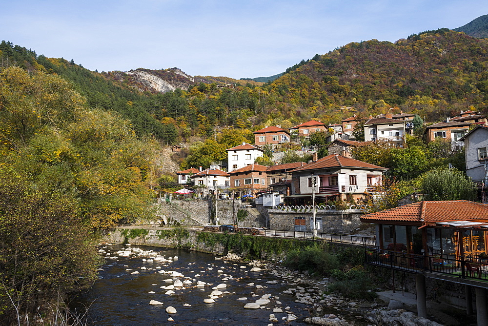 The village of Bachkovo, Bachkovo Monastery, Rhodope mountains, Bulgaria, Europe