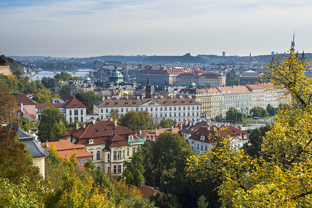 View over Prague from Prague castle, Prague, Czech Republic, Europe