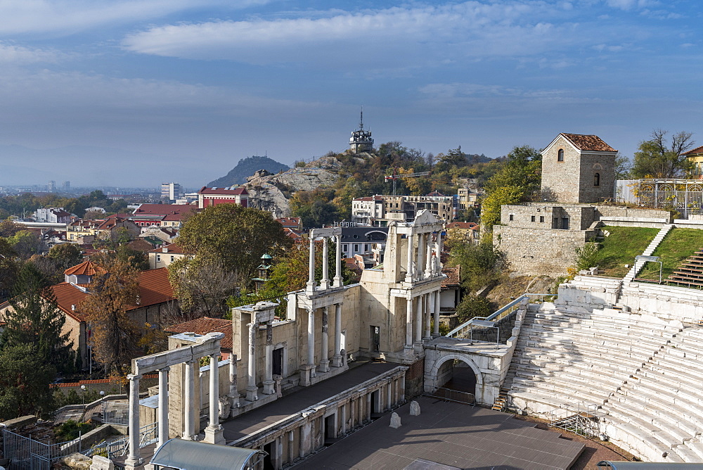 Roman theatre of ancient Philippopolis, Plovdiv, Bulgaria, Europe