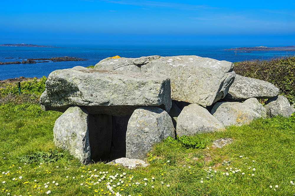 Le Trepid dolmen, Guernsey, Channel Islands, United Kingdom, Europe 