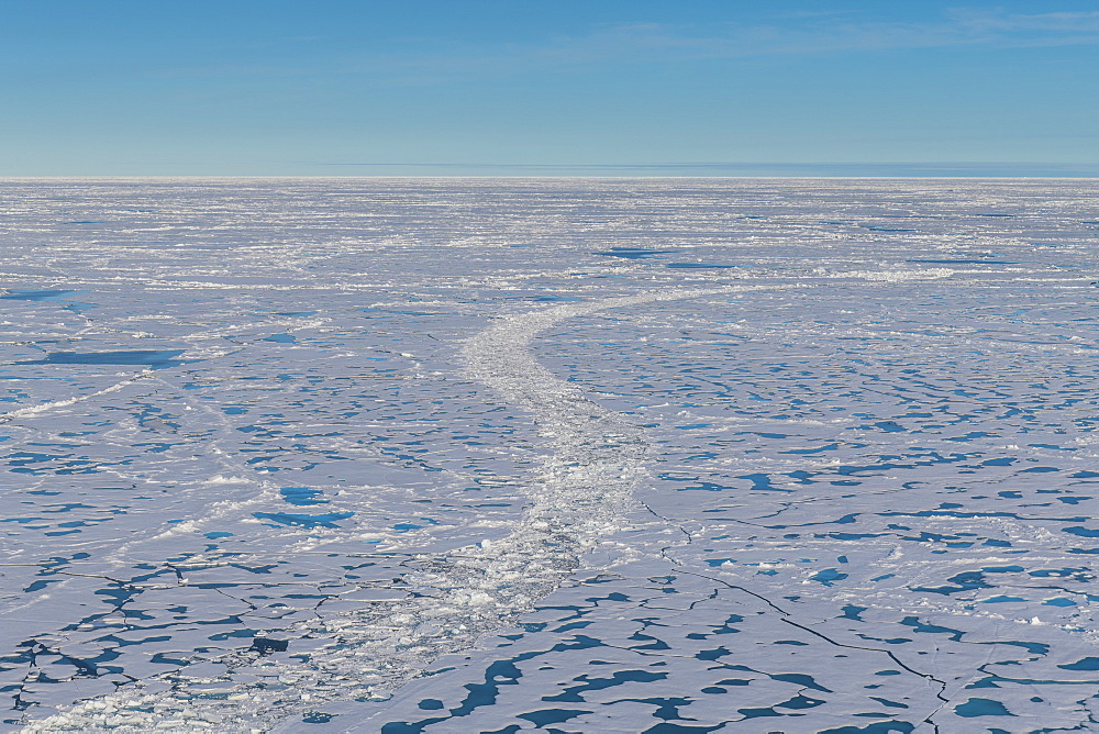 Melting ice at North Pole, Arctic