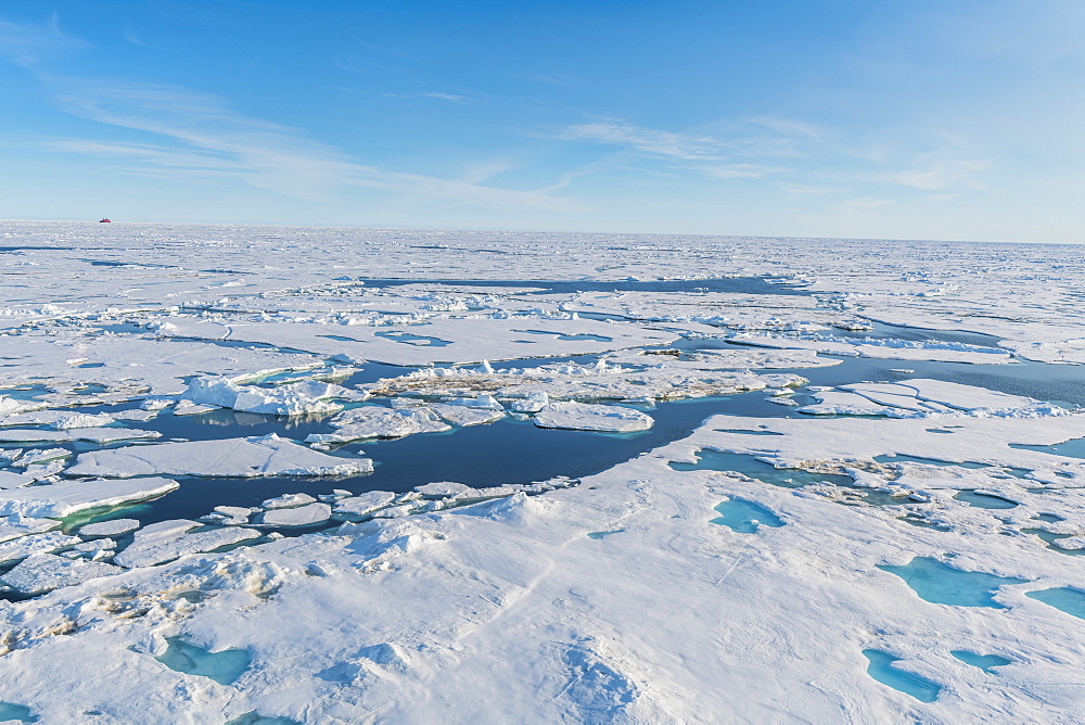 Melting ice at North Pole, Arctic