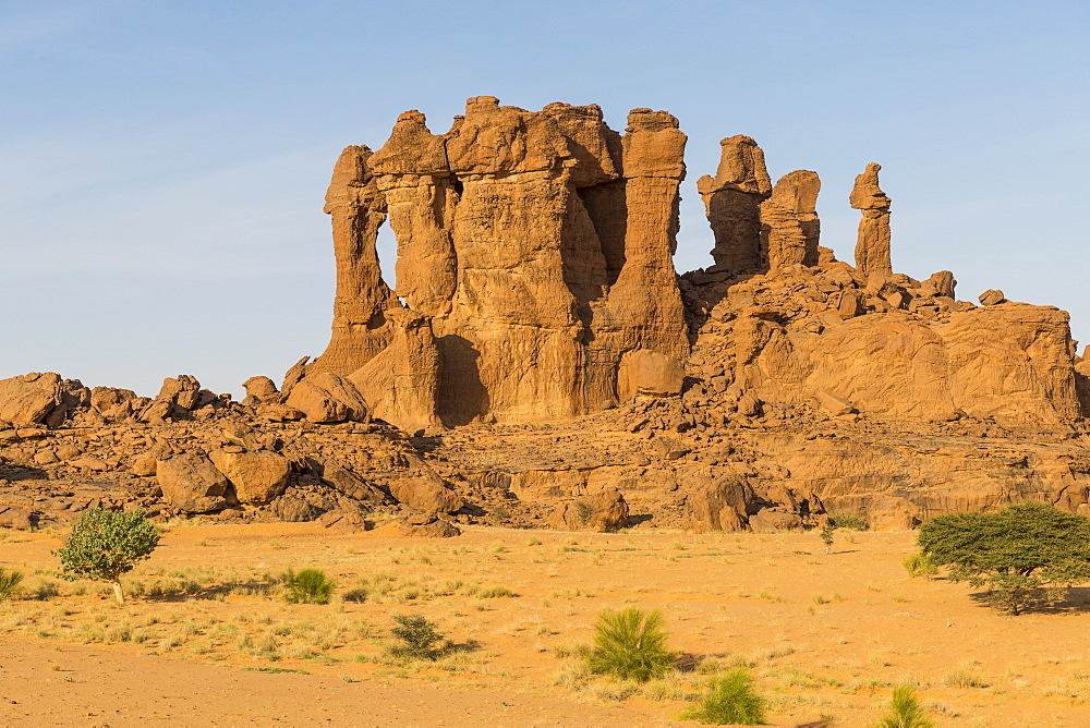 Beautiful rock formations, Ennedi Plateau, UNESCO World Heritage Site, Ennedi region, Chad, Africa