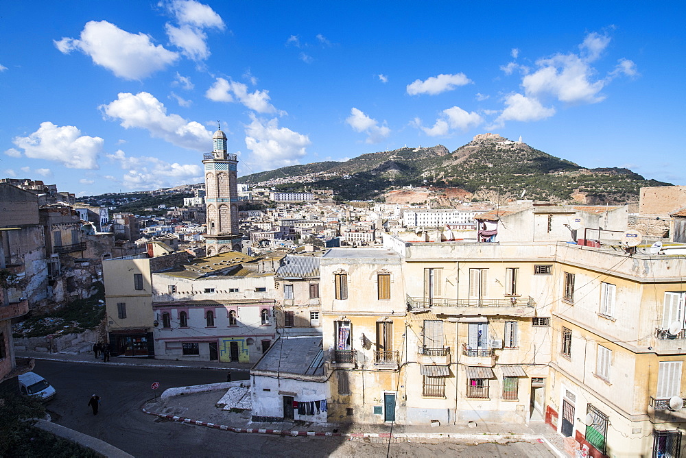 View on the old Kasbah from the Bey's Palace, Oran, Algeria, North Africa, Africa