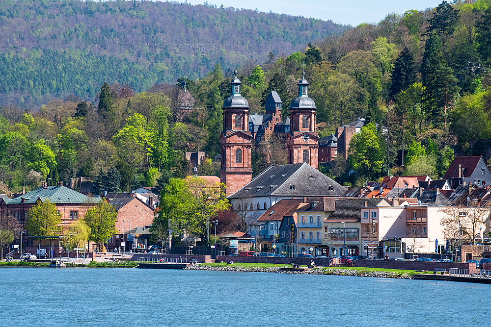 The historic town of Miltenberg along the Main River, Bavaria, Germany, Europe