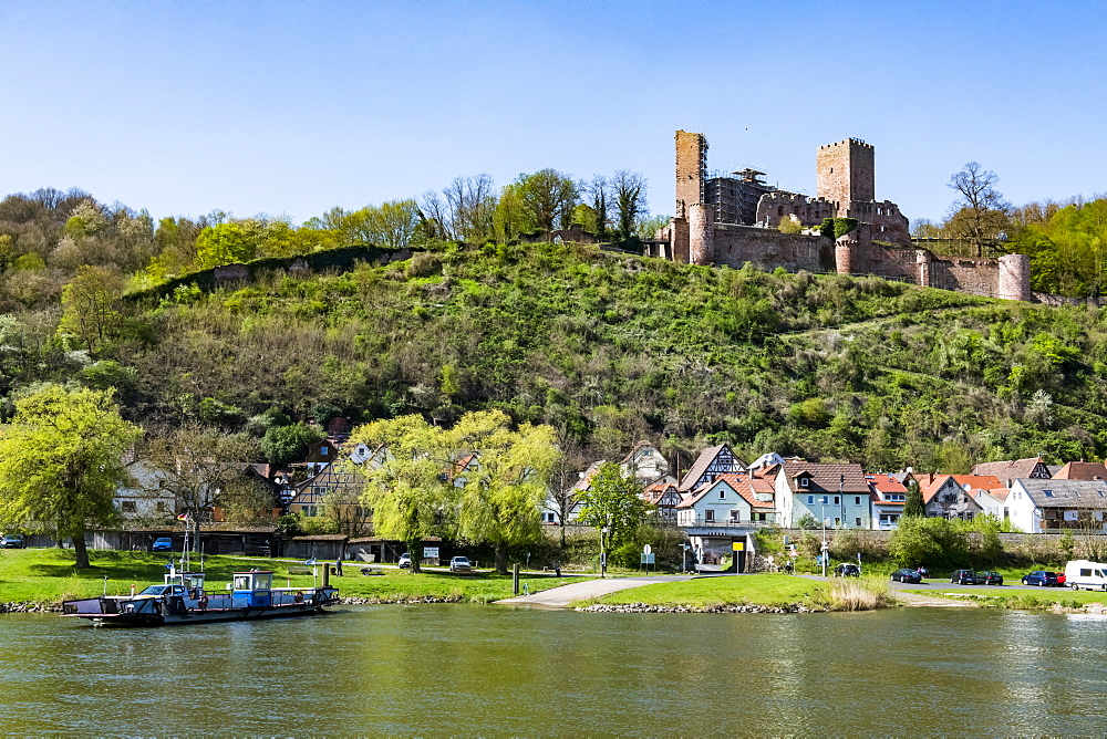 The historic town of Stadtprozelten along the Main River, Bavaria, Germany, Europe