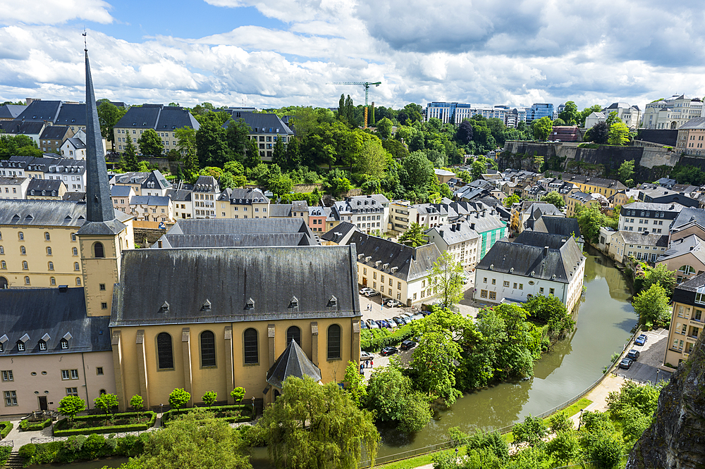 View over the old quarter of Luxembourg, UNESCO World Heritage Site, Luxembourg, Europe