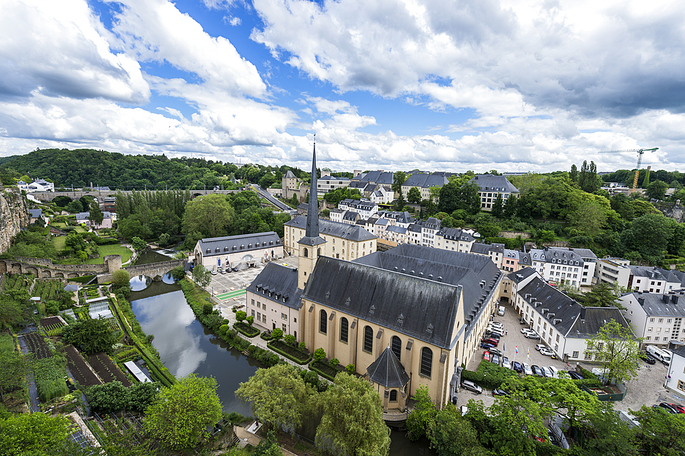 View over the old quarter of Luxembourg, UNESCO World Heritage Site, Luxembourg, Europe